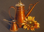 Antique Oil Lamp Pitcher