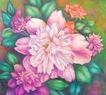 Peony and Roses